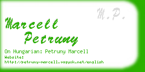marcell petruny business card